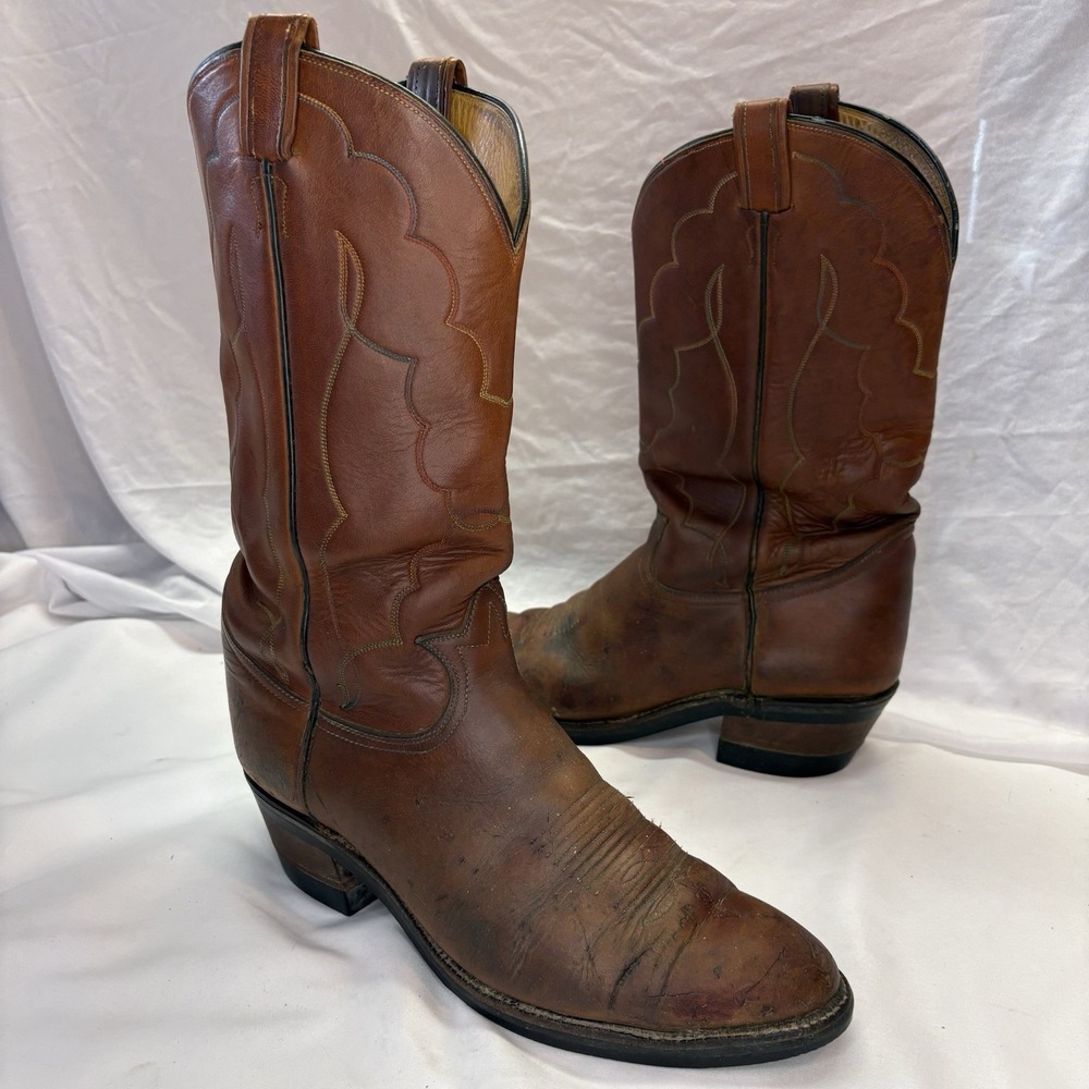 Tony Lama Men's 11 E Leather Quality Western Cowboy Boots